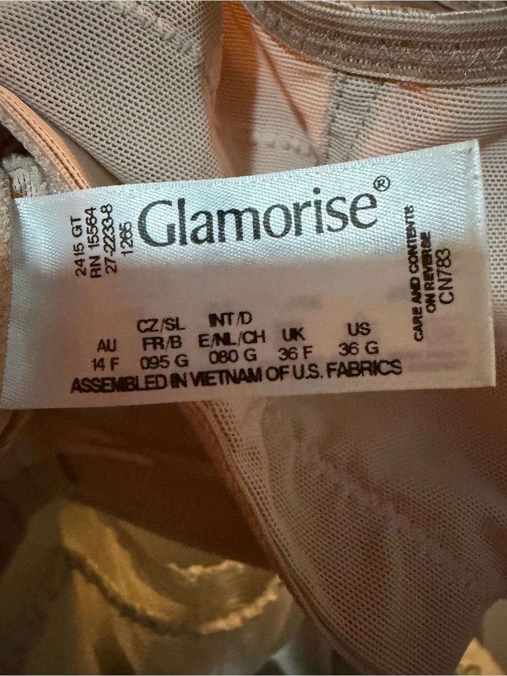 Glamorise Light Nude Full-Coverage Front-Closure Bra
